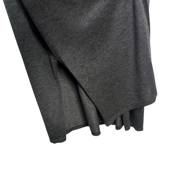 White House Wool Blend Open Front Long Cardigan Long Sleeve Lightweight Gray M - Picture 2 of 13